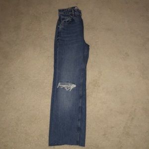 straight leg zara jeans